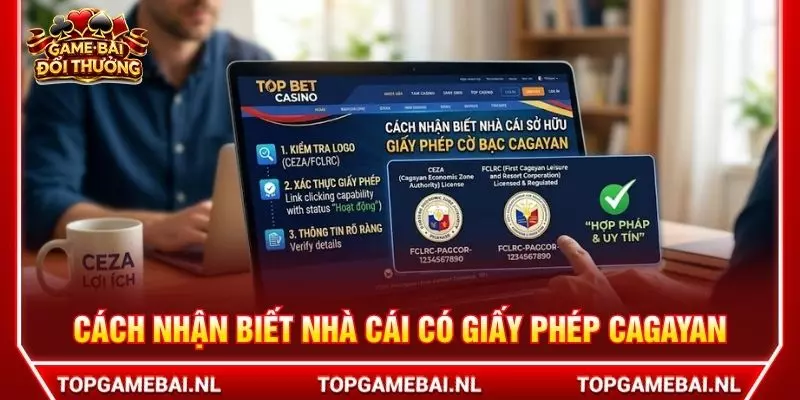 Cách nhận biết nhà cái có giấy phép Cagayan