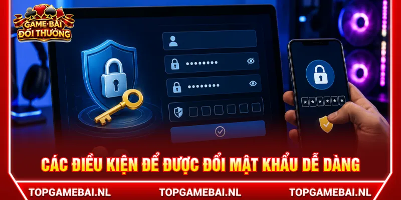 Đáp ứng yêu cầu để thực hiện cách đổi mật khẩu dễ dàng