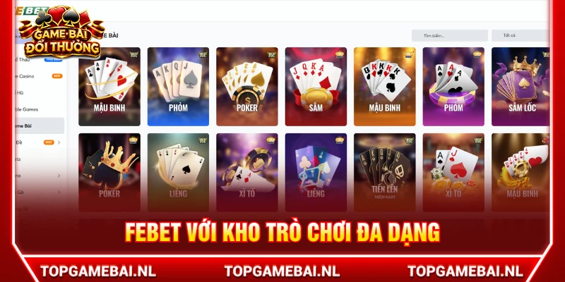 FEBET hiển thị rõ trạng thái của từng ván cược