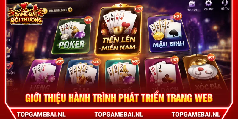 Giới thiệu trang web game bài phát triển chuyên nghiệp