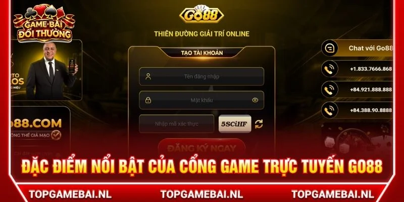 Go88 được thiết kế với bố cục website rõ ràng