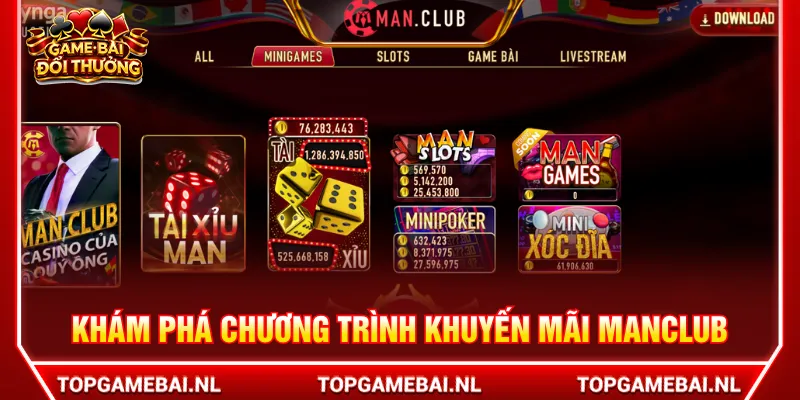 Vô vàn chương trình ưu đãi lớn có tại nền tảng MANCLUB